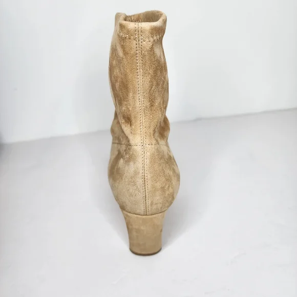 Nicholas Kirkwood Maeva Tan Ankle Boots with Pearl Heel Size 36
